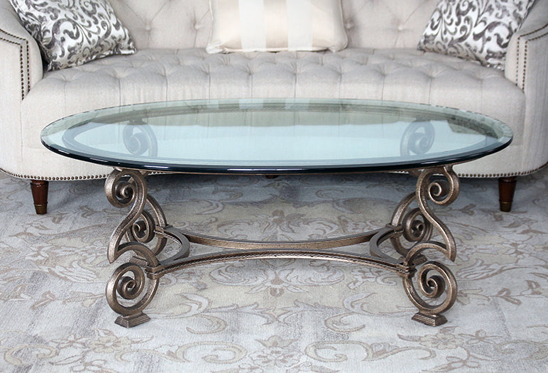 CT286 Solano Cocktail Table with Glass Top