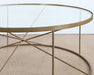 CT319 -Round Geometrical Brass Coffee Table