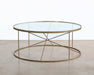 CT319 -Round Geometrical Brass Coffee Table