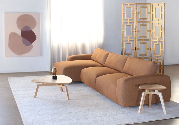 Triangular Coffee Table In Natural