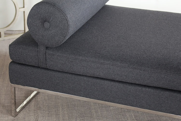 Grey Daybed with Bolster