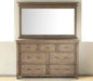 MIR90 Settler Mirror in Sundried Ash 