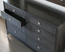 DR126 Black Maple Dresser with Mother of Pearl Accents