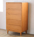 DR82 Modern Bamboo Chest of 5 Drawers