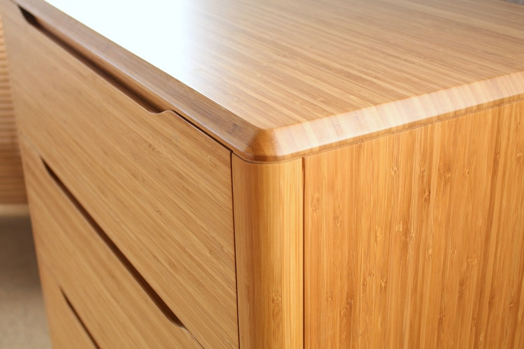 DR82 Modern Bamboo Chest of 5 Drawers