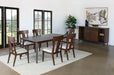 DT200 - Pfeiffer Point Dining Table With Iron Tapered Legs