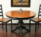 DT33 Antique Black Pedestal Dining Table