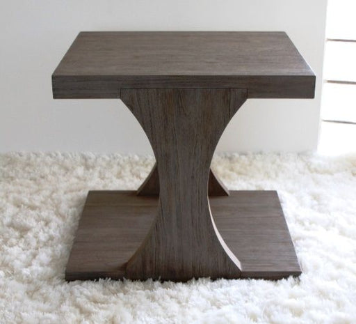 ET346  Teak End Table in Driftwood Finish