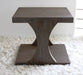 ET346  Teak End Table in Driftwood Finish