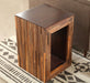 ET366 Reclaimed Wood Cutout Side Table 