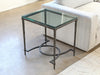 ET401 Palmer End Table with Glass Top