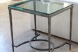 ET401 Palmer End Table with Glass Top