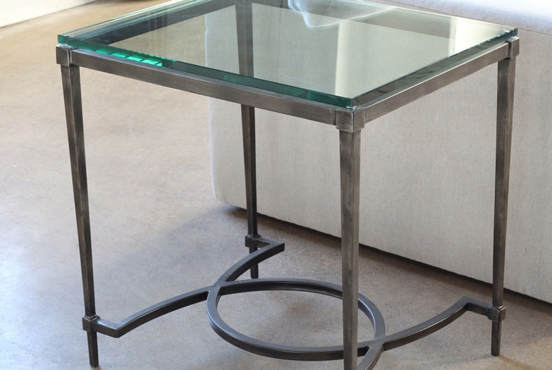 ET401 Palmer End Table with Glass Top
