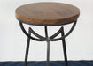 ET530 - Mango Wood & Iron Base Tripod Chairside Table 