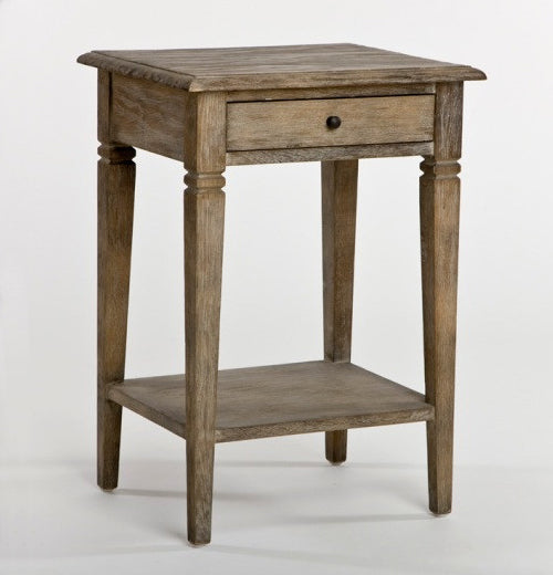 Limed Grey Oak End Table