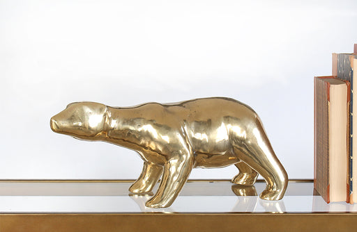 FIG322 Brass Polar Bear Figurine