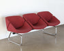 GS02 - Set of Vintage Red Ganged Seating 