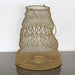 LAN06 - Large Antique Brass And Iron Wire Lantern