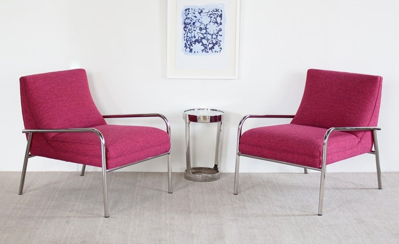 Jena Lounge Chair in Magenta