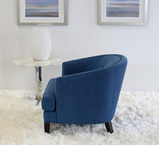 Glover Chair in Blue Upholstery