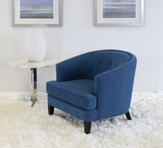 Glover Chair in Blue Upholstery