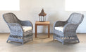 LC213 Graywash Rattan Arm Chair