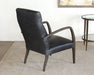 LC224 Bryson Chair in Gray Leather