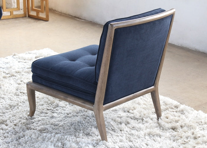 LC225 Victoria Slipper Chair in Navy