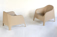 LC240 Molded Plastic Stacking Lounge Chair in Taupe 