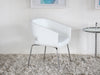 LC241 Amelia Lounge Chair in White Leatherette 