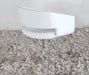 LC241 Amelia Lounge Chair in White Leatherette 