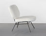 LC274 Ivory Angora Lounge Chair 