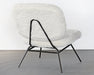 LC274 Ivory Angora Lounge Chair 