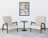 LC275 Channel Tufted Lounge Chair in Natural Linen 