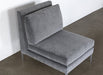 LC280 Armless Chair in Sanibel Charcoal