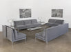 LS149 Armless Loveseat in Sanibel Charcoal