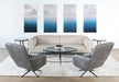 SF226 - Beige Leather Sofa