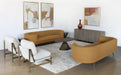 LC323 - Natural Taupe With Parawood Frame Lounge Chair 
