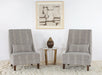 LC345 - Faux Deer Pattern Fabric Lounge Chair 