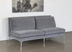 LS149 Armless Loveseat in Sanibel Charcoal