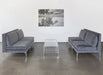LS149 Armless Loveseat in Sanibel Charcoal