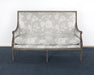 LS152 - French Style Floral Print Linen Loveseat 