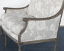 LS152 - French Style Floral Print Linen Loveseat 