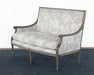LS152 - French Style Floral Print Linen Loveseat 