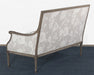 LS152 - French Style Floral Print Linen Loveseat 