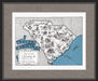MAP109 Illustrated Map of South Carolina