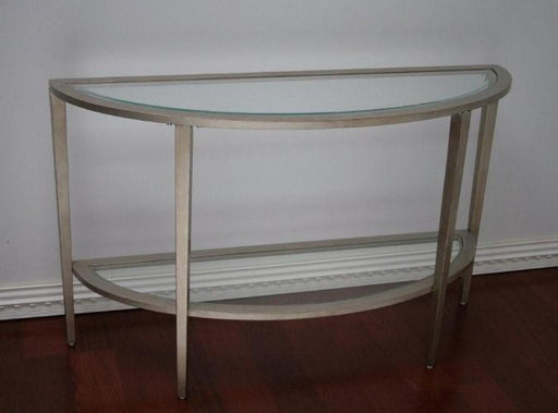 matte silver demilune console 2 8