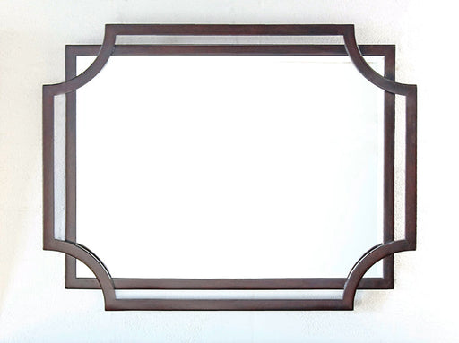 MIR88 Hollywood Regency Style Mirror in Caviar Finish 