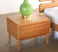 NS56 Modern Bamboo 1-Drawer Nightstand