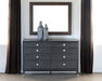 DR126 Black Maple Dresser with Mother of Pearl Accents